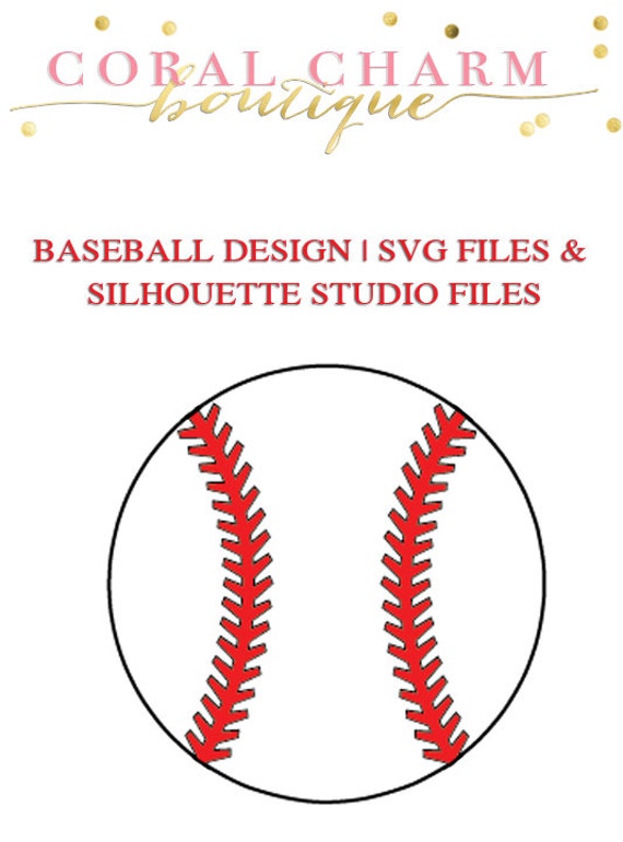 Download Baseball File for Cutting Machines SVG and Silhouette Studio