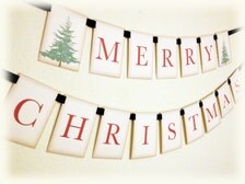 Garlands & Bunting in Decorations - Etsy Christmas