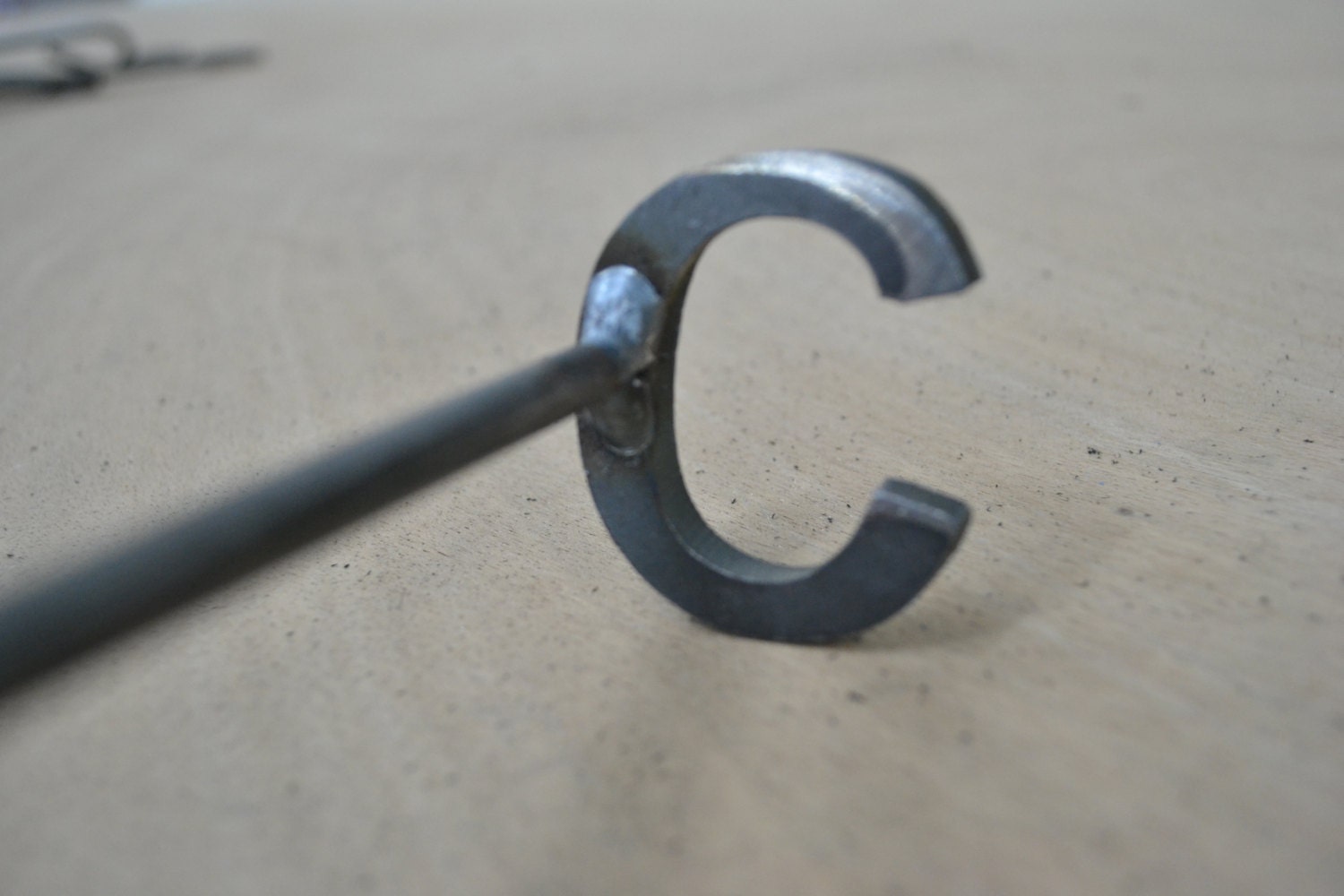 Letter C Branding Iron Steak Brand Wood Burning by TheLeatherGuyMN