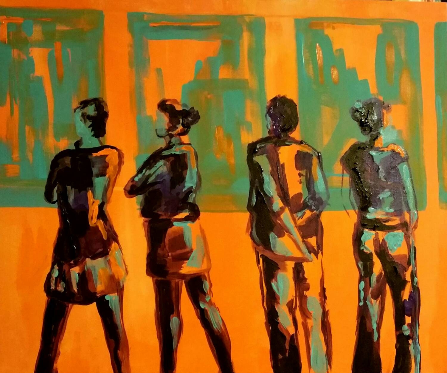 Large Original Acrylic Painting 20 x 24 Art by EtsyLoft on Etsy