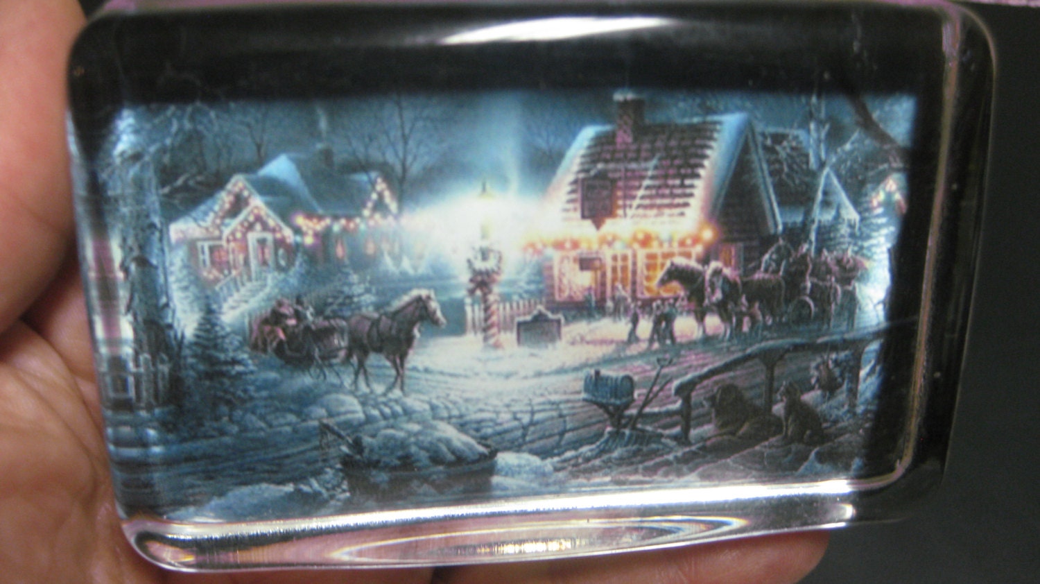 Terry Redlin holiday classics paperweights new in time for christmas