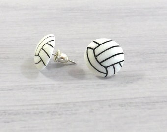 Volleyball Gifts, Volleyball Earrings, Tiny Volleyball, Mini Volleyball Stud Sports Earrings Volleyball Jewelry Team Sports Volleyball Post
