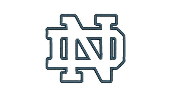 ND Notre Dame Embroidery Design