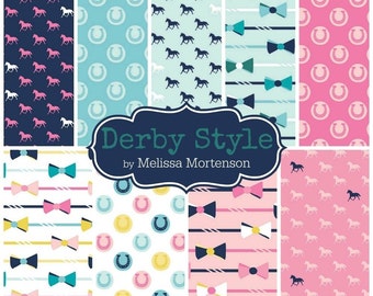 Derby Style by Riley Blake Designs 10" Layer Cake Stackers 100% Designer Cotton by Melissa Mortenson 10-4420-9