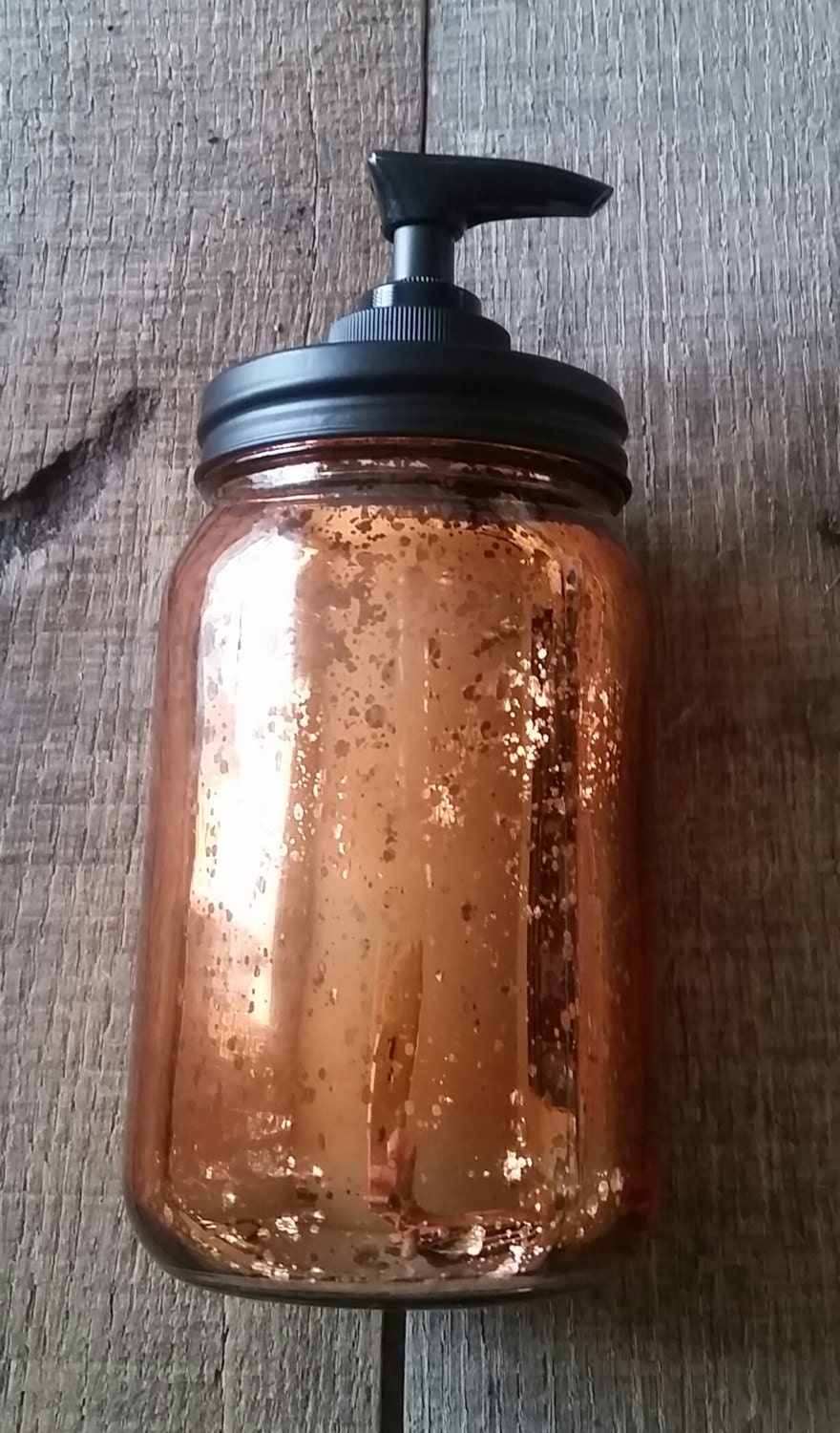 Country Living Metallic Orange Soap Dispenser by Tumbleweedsandme