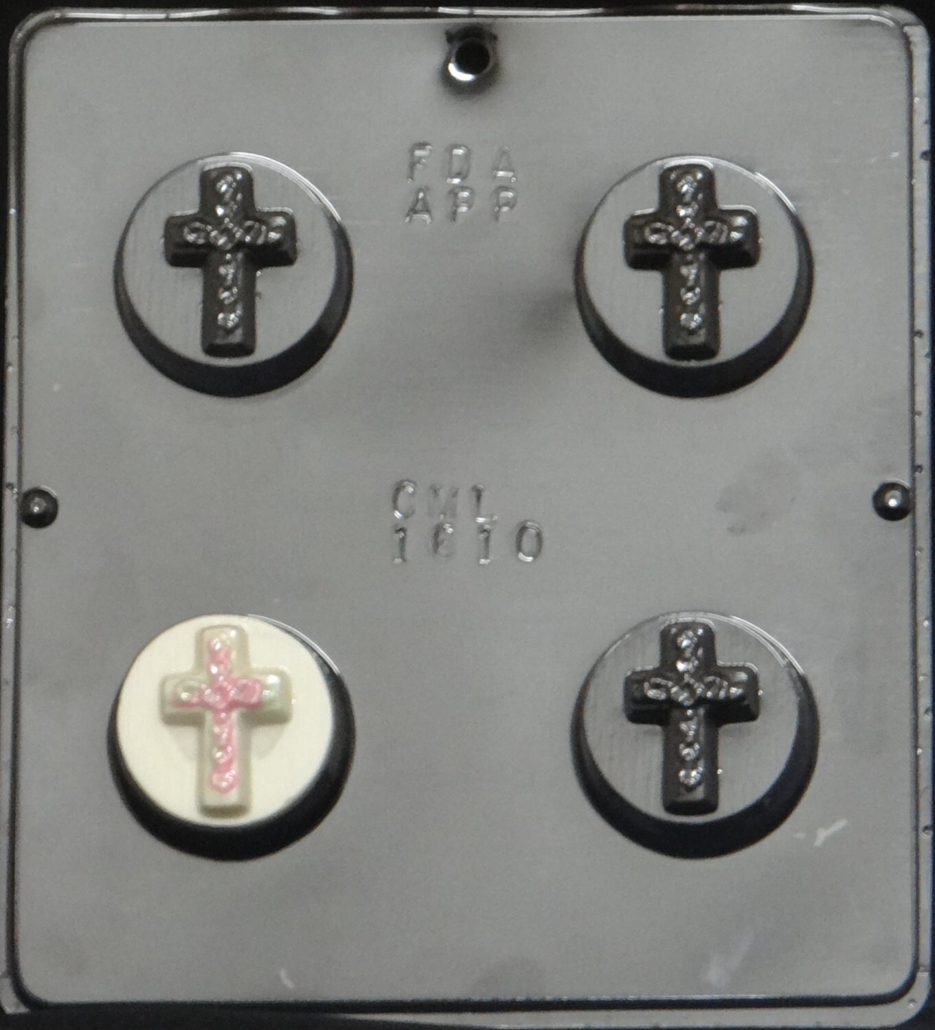 Cross Oreo Cookie Chocolate Candy Mold 1610 by CandyMoldsNMore