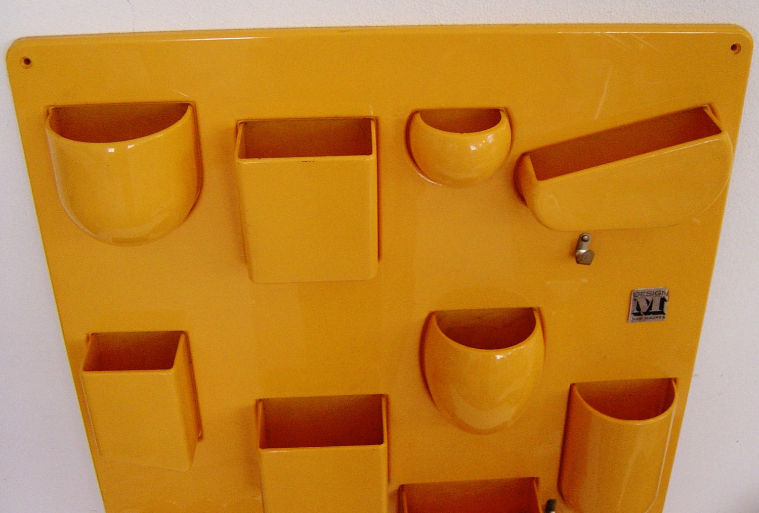 iconic vtg. 70s yelloworange Utensilo Vitra UtenSilo I signed Maurer