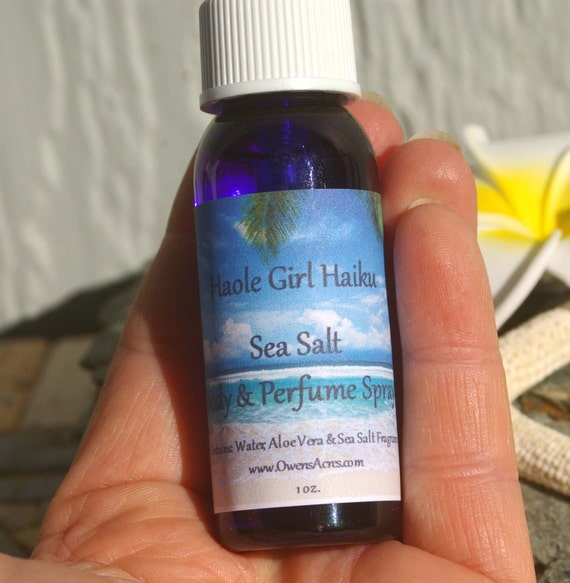 Sea Salt Body and Perfume Spray Sea Salt Ocean by HaoleGirlHaiku