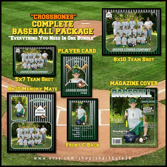 2017 Complete Baseball Template Package Includes: Player