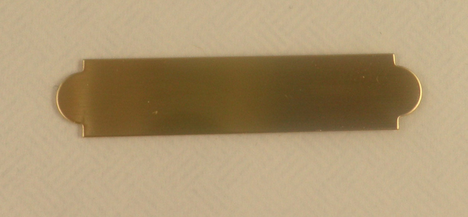 Name Plate Brass Satin Gold small size by EngravingStation