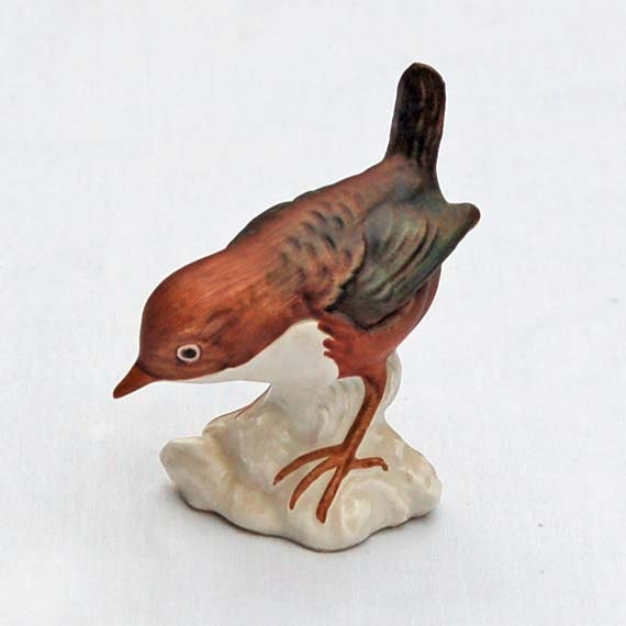 Goebel Wren Dipper Bird Ornament Garden Birds Figurine Wren