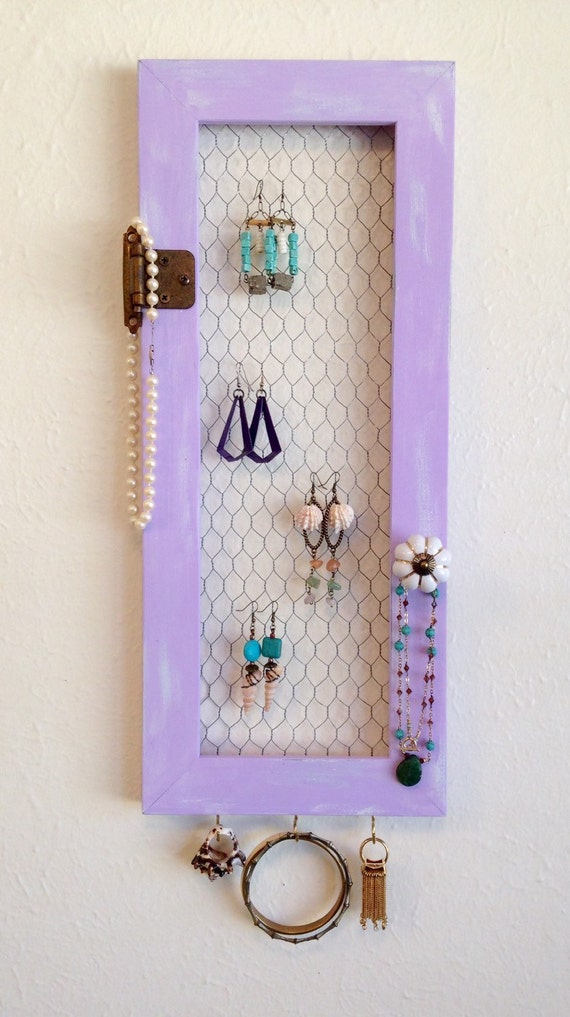 Items similar to Hanging Jewelry Organizer/ Jewelry Display