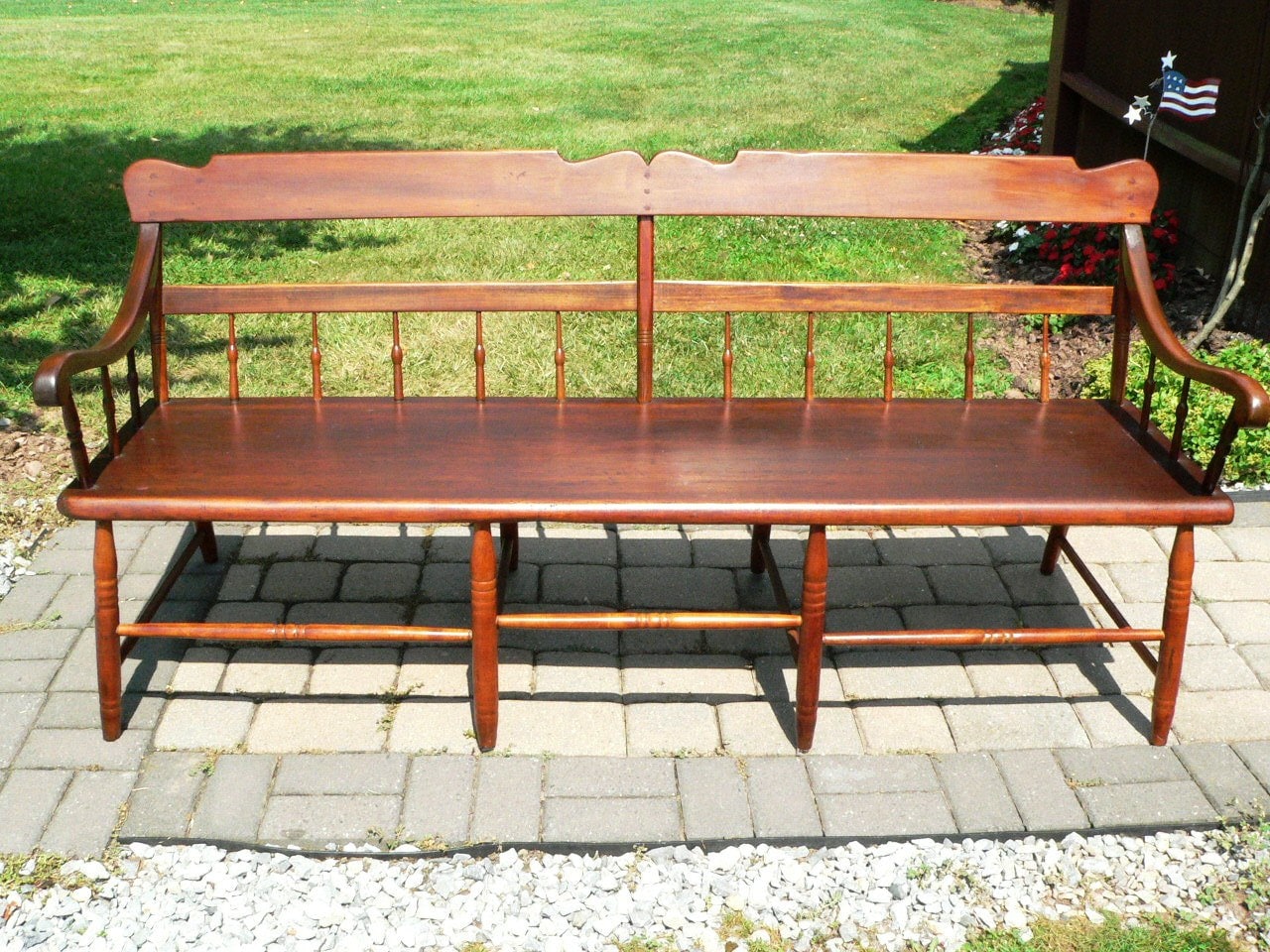 Early 1800's Antique Deacon's Bench Pine by MBFashionAccessories