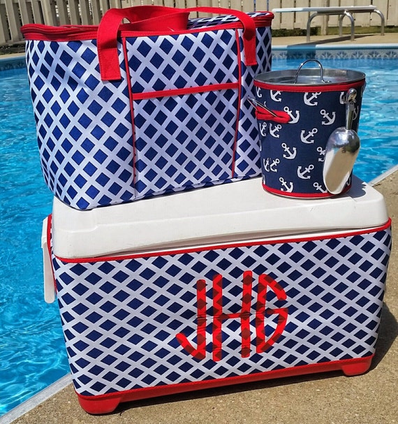 Items Similar To Monogram Cooler Cover On Etsy