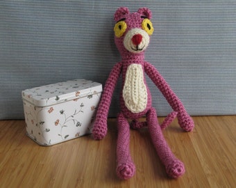 Pink panther crochet amigurumi