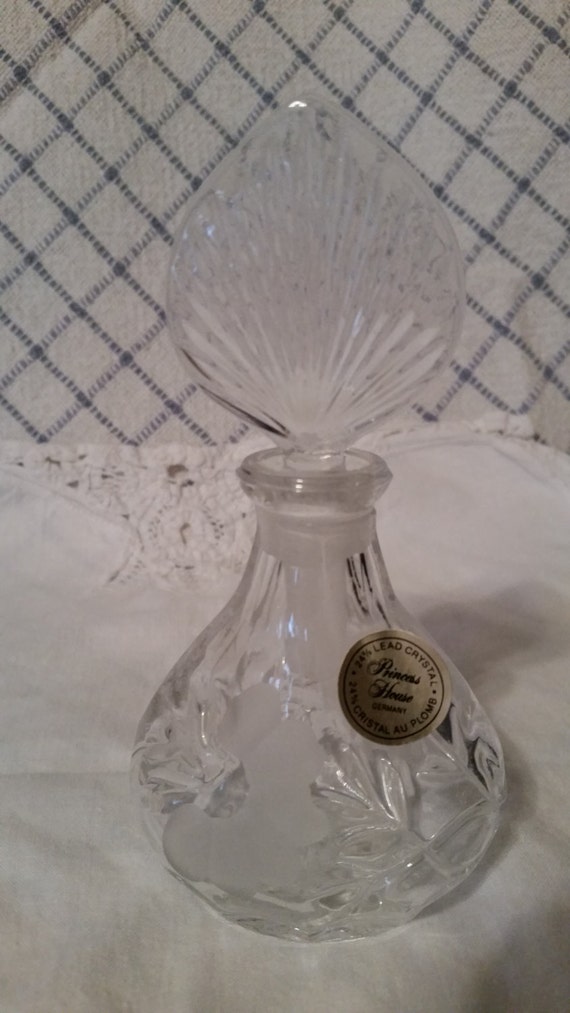 Princess House Lead Crystal Perfume bottle with by weelilywonders