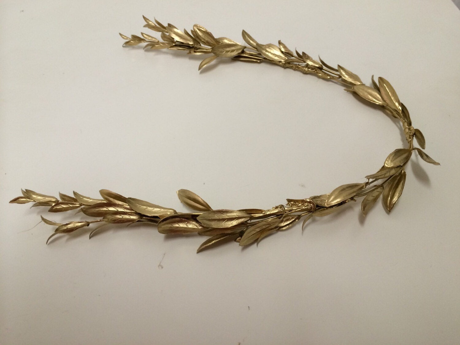 Golden Greek Olive Branch Crown