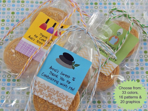 Spa Favors - Kids Spa Favors - Personalized Spa Party Cookie Bags ...