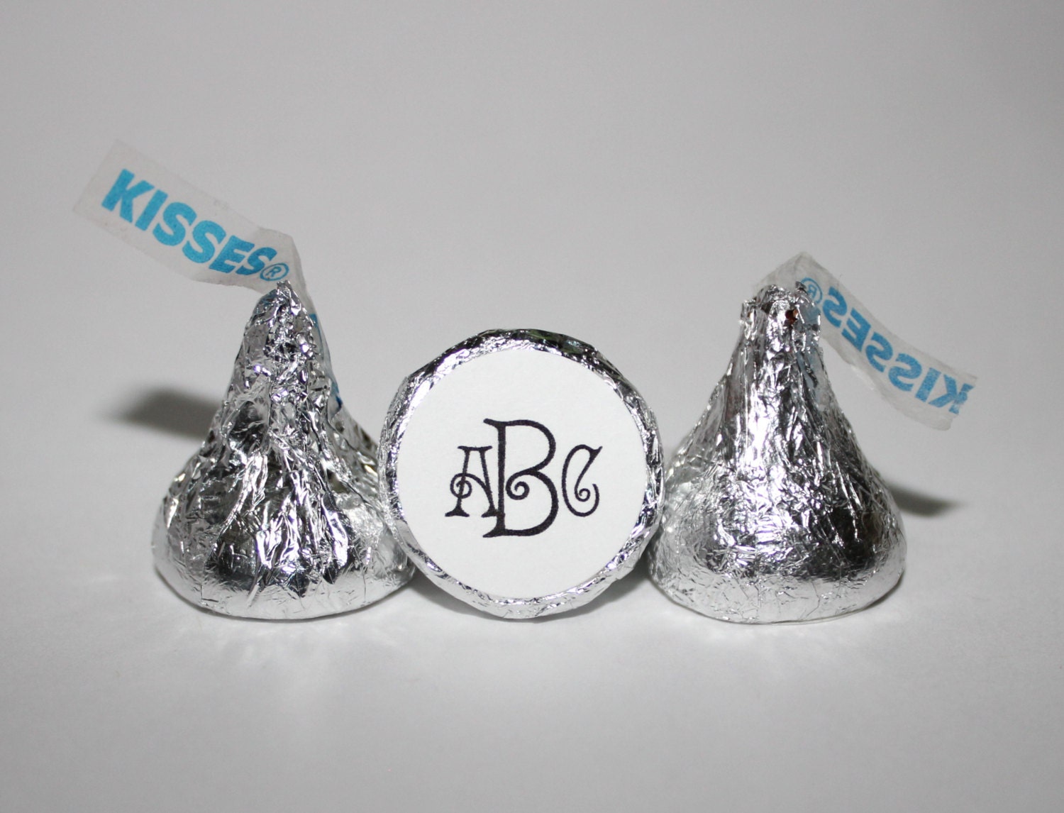 Monogram Personalized Hershey Kisses Stickers & by