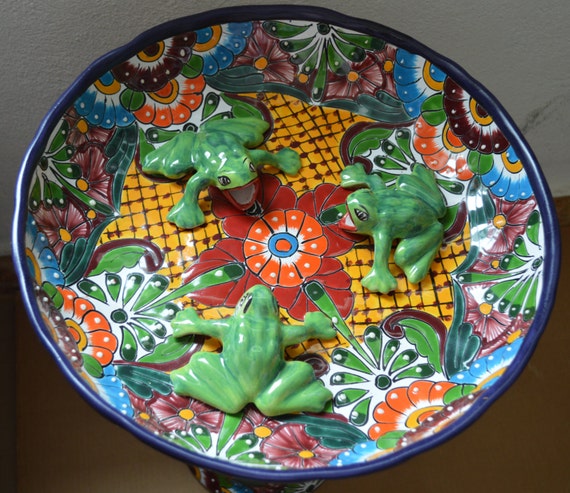 talavera mexican pottery bird bath talavera mexican pottery bird bath