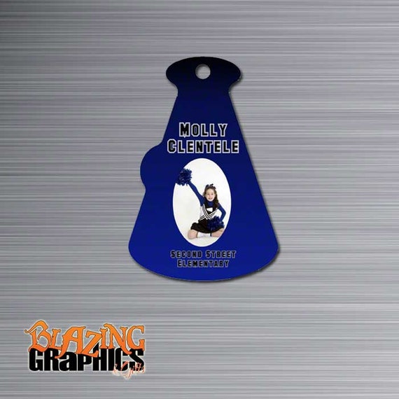 Items similar to Personalized Megaphone Bag Tag Monogrammed Luggage