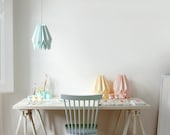 Origami Lamp | Plain Mint Blue | Design Lamp shade | FREE SHIPPING