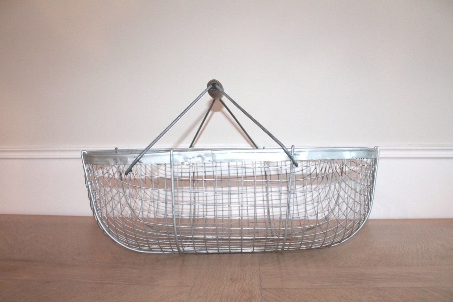 15 OFF Metal Wire Basket Industrial chic by LaNormandyBoutique