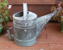 Vintage Art Deco Galvanized Watering Can, 1940s for sale at