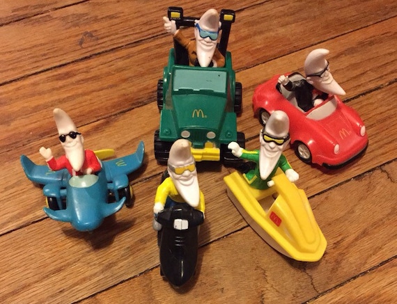 Vintage 1988 McDonald's Happy Meal Toys 5 Pc. by KalicoVintage