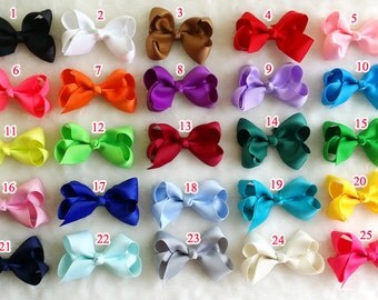 set of 50 pcs 3 inch hair bows for infant, baby girls hair bows, small hair bow , bow girl hair, baby bow,Baby Toddler hair bow R