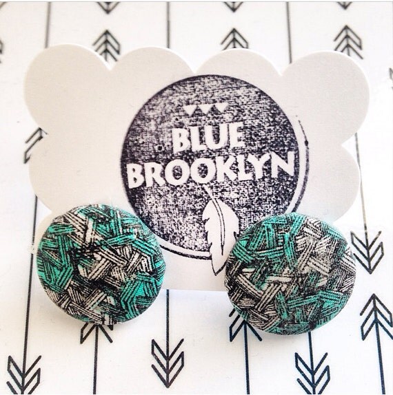 Items similar to Fabric Earring on Etsy