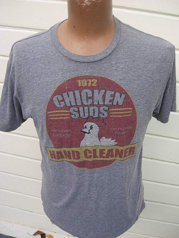 chicken suds hand cleaner shirt