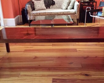 Milo Baughman for Directional rosewood parsons coffee table circa 1965, very rare