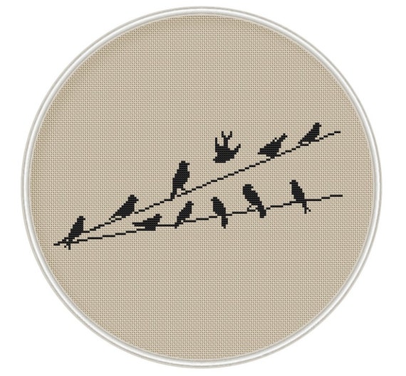 Birds Cross stitch pattern Counted cross stitch pattern