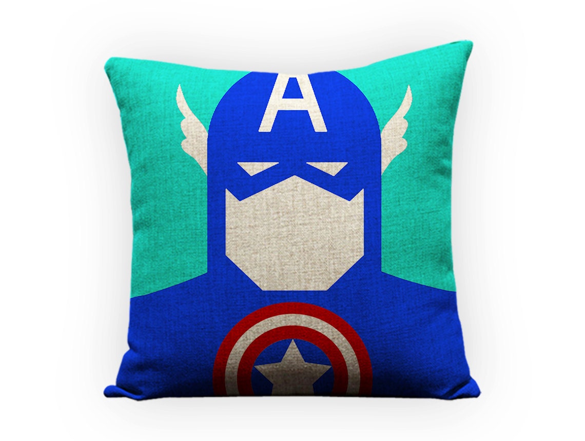 Captain America Pillow america Avengers by GEEKandtheCHIC on Etsy