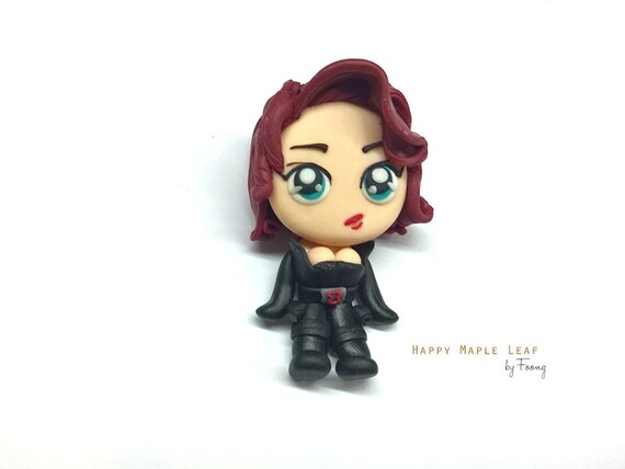 black widow funko keychain