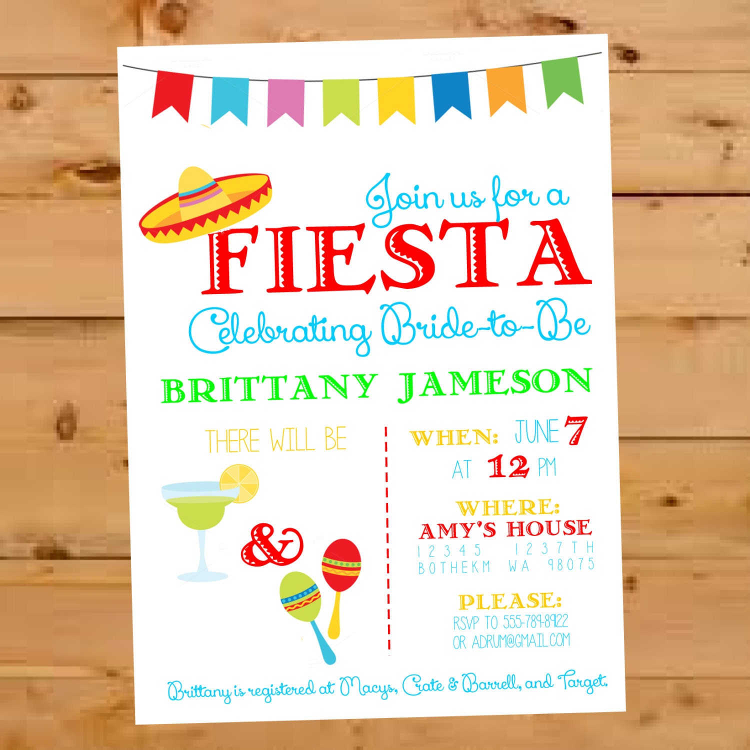 Mexican Bridal Shower Invitation Fiesta Bridal Shower Invite Mexican Bridal Shower Invitation Fiesta Bridal Shower Invite