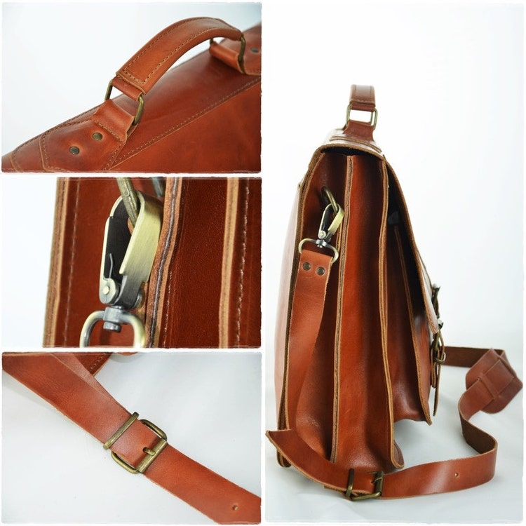 leather laptop messenger bag 17 inch