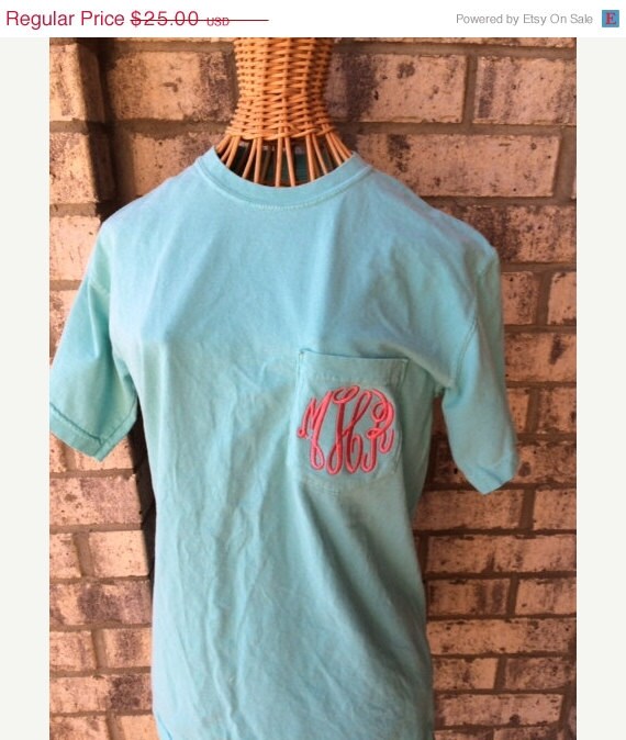 ON SALE Chalky Mint Comfort Colors T-shirt Small by MyTrueSouth