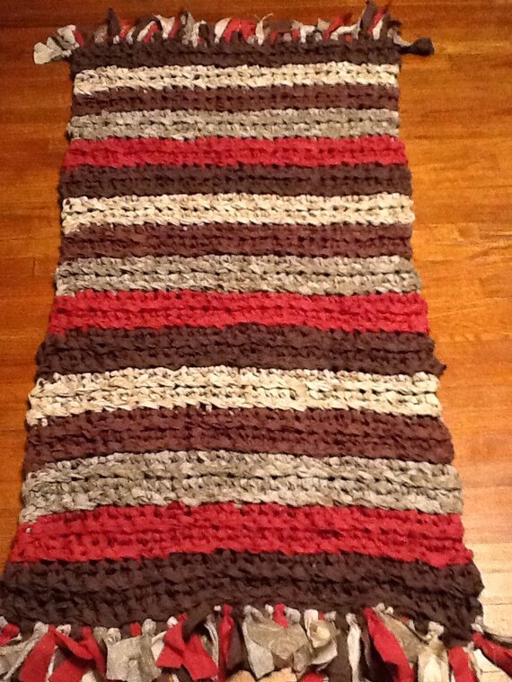 Download Rag Rug made from up-cycled sheets by pearlw1 on Etsy