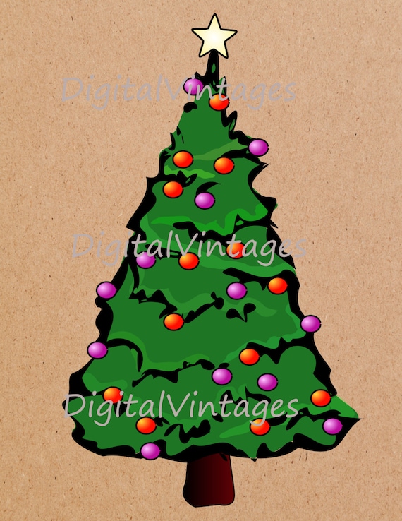 christmas tree clip art vintage - photo #28