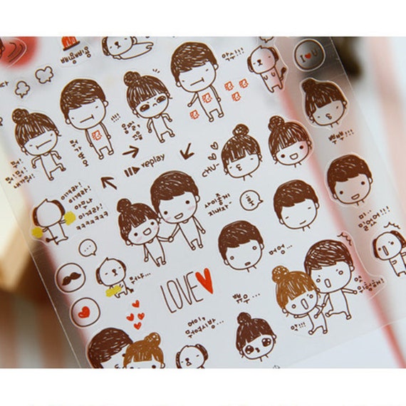 cute stickers lover sticker cute girl sticker korean