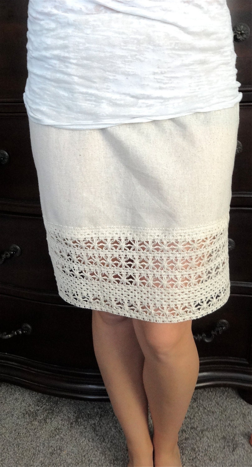 Lace dress extender Lace Slip half slip Dress Extender