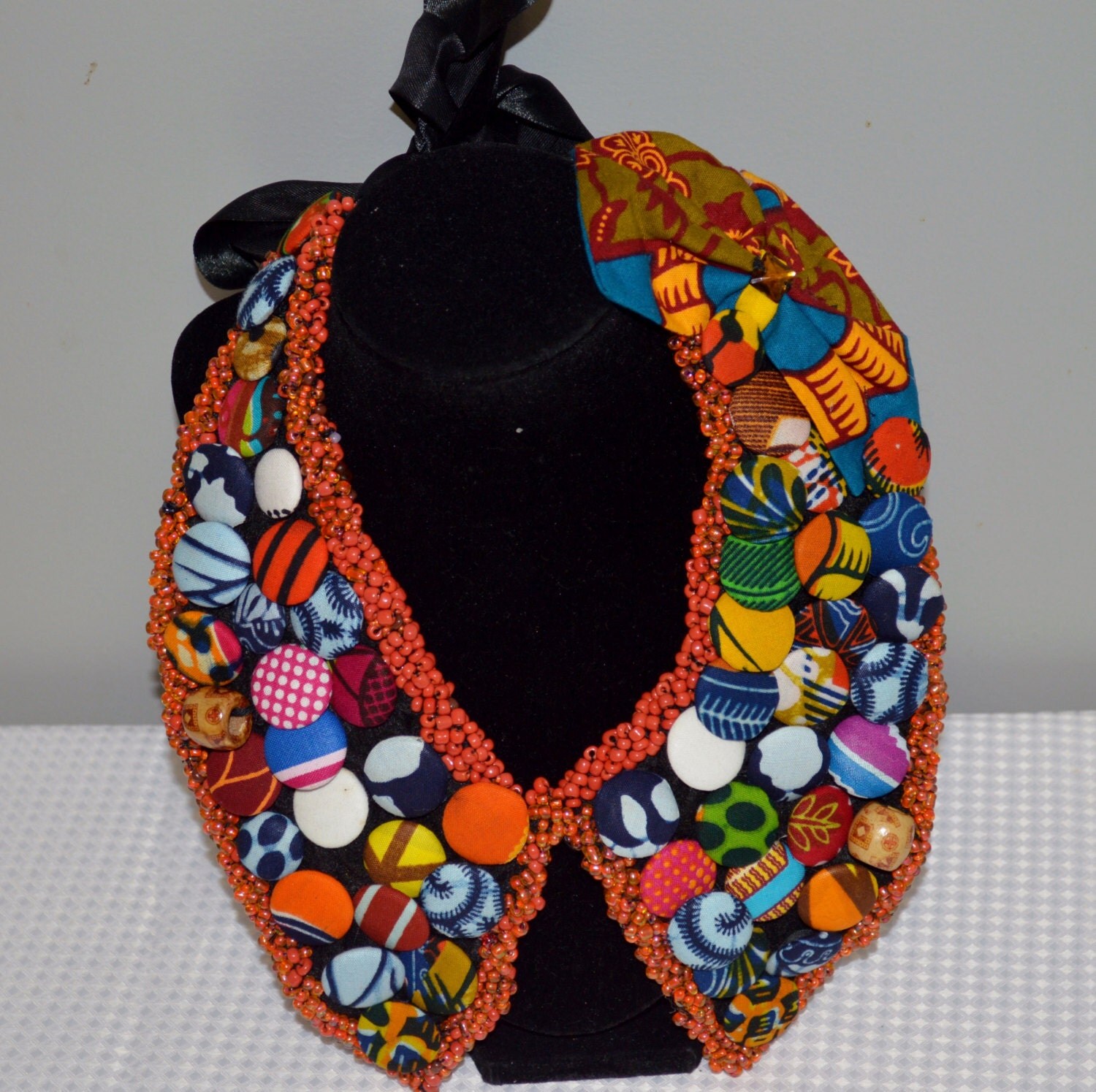 Ankara Necklace | princess bib necklace ankara necklace statement jewelry by Ankara Necklace | princess bib necklace ankara necklace statement jewelry by
