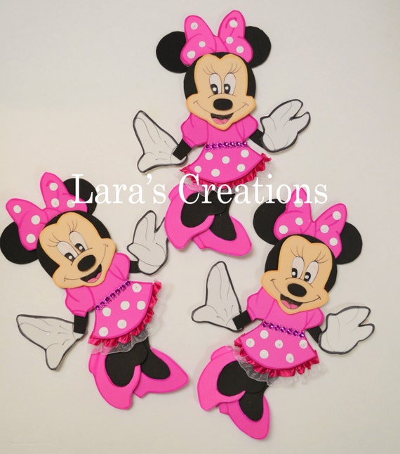 Minnie Mouse en foami. 10 minnie mouse por LarasCreationsShop Minnie Mouse en foami. 10 minnie mouse por LarasCreationsShop