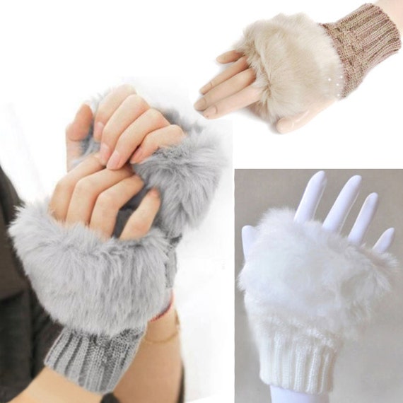 Wrist cuffs Furry gloves Fancy gloves Furry by WithLoveandLove