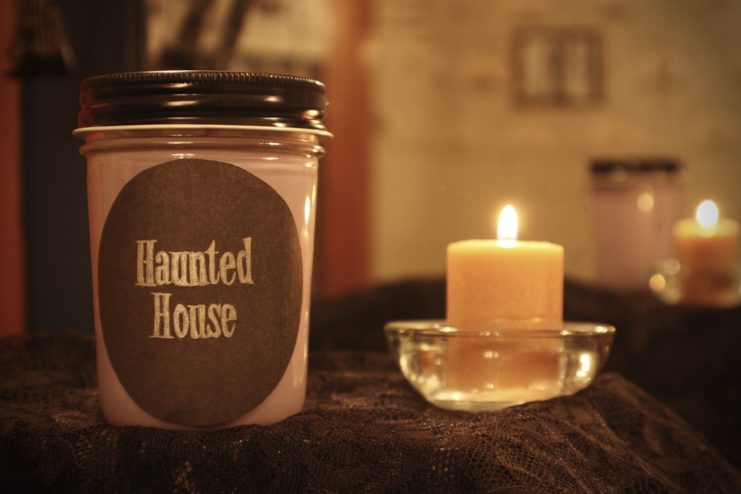 Haunted House scented candle by UnderworldConnection on Etsy