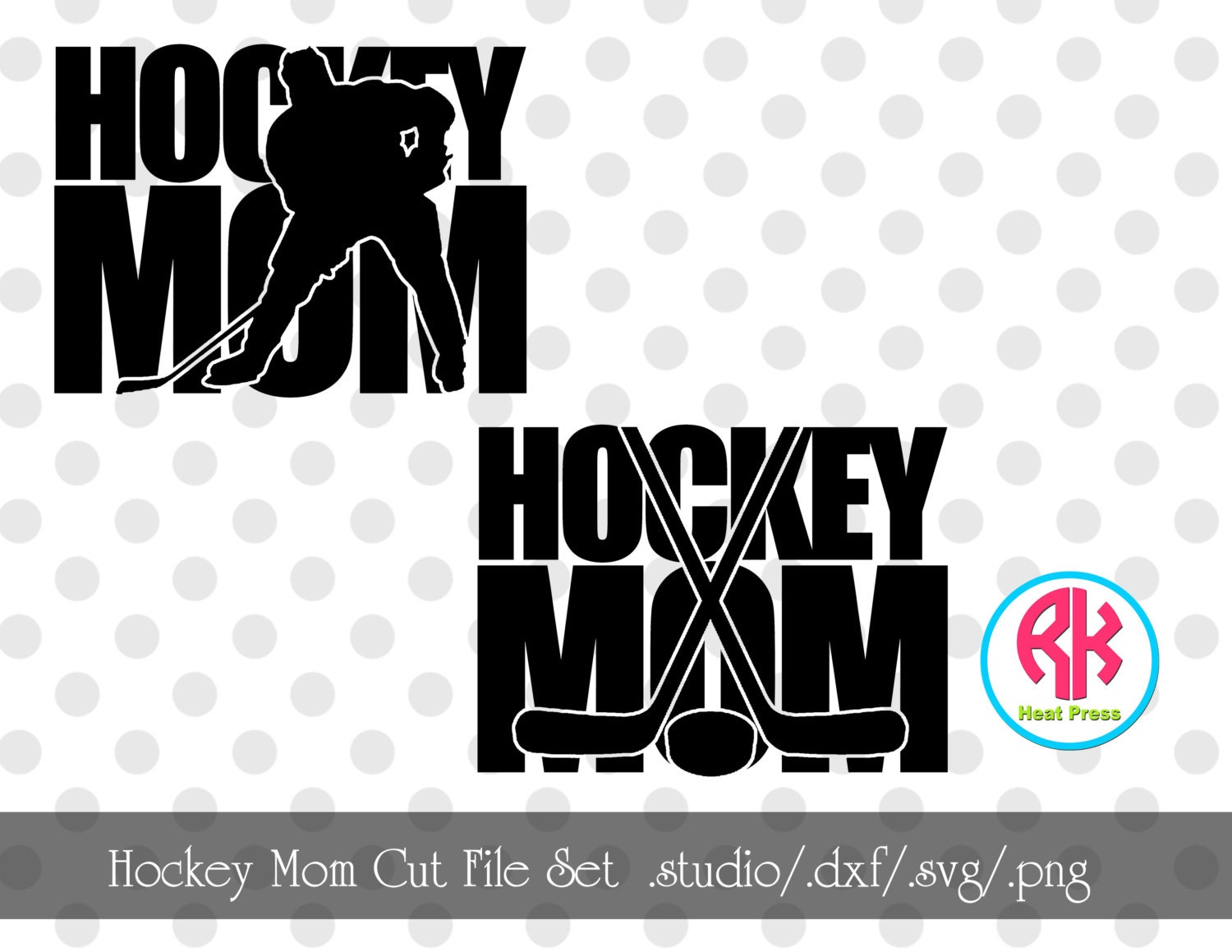 Download Hockey Mom Silhouette Cut Files . SVG .PNG .DXF