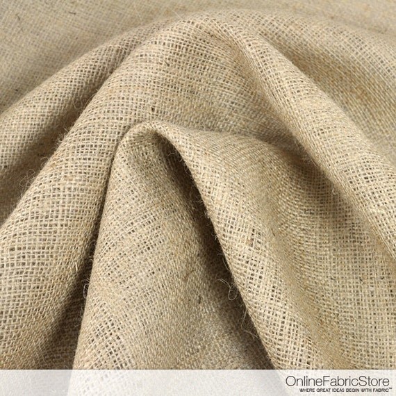 Items similar to 40" Natural Burlap Fabric by the Yard on Etsy