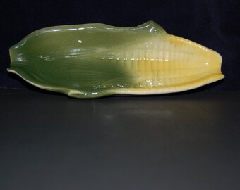 Pottery Glazed Vintage Corn Cob Holders Set of 8